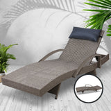 Furniture > Outdoor - Gardeon Outdoor Sun Lounge Furniture Day Bed Wicker Pillow Sofa Set - Garden Yard