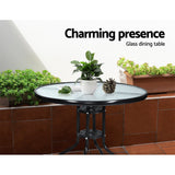 Furniture > Outdoor - Gardeon Patio Furniture Dining Chairs Table Patio Setting Bistro Set Wicker Tea Coffee Cafe Bar Set - Garden Yard