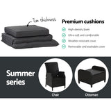 Furniture > Outdoor - Gardeon Recliner Chairs Sun lounge Setting Outdoor Furniture Patio Garden Wicker - Garden Yard