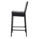 Furniture > Outdoor - Gardeon Set of 2 Outdoor Bar Stools Dining Chairs Wicker Furniture - Garden Yard