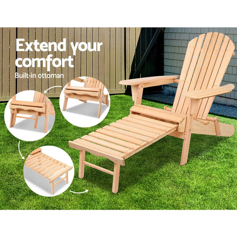 Furniture > Outdoor - Gardeon Set of 2 Outdoor Sun Lounge Chairs Patio Furniture Beach Chair Lounger - Garden Yard