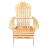 Furniture > Outdoor - Gardeon Set of 2 Patio Furniture Outdoor Chairs Beach Chair Wooden Adirondack Garden Lounge - Garden Yard