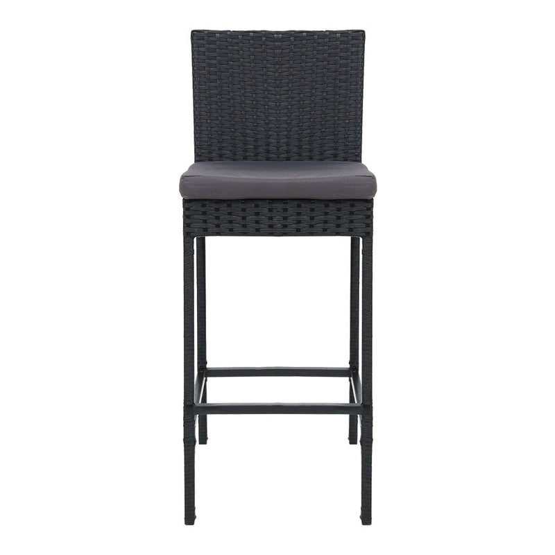 Furniture > Outdoor - Gardeon Set of 4 Outdoor Bar Stools Dining Chairs Wicker Furniture - Garden Yard