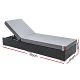 Furniture > Outdoor - Gardeon Sun Lounge Outdoor Furniture Day Bed Wicker Rattan Garden Sofa - Garden Yard