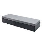 Furniture > Outdoor - Gardeon Sun Lounge Outdoor Furniture Day Bed Wicker Rattan Garden Sofa - Garden Yard