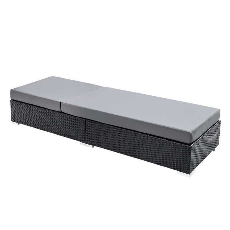 Furniture > Outdoor - Gardeon Sun Lounge Outdoor Furniture Day Bed Wicker Rattan Garden Sofa - Garden Yard