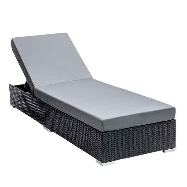 Furniture > Outdoor - Gardeon Sun Lounge Outdoor Furniture Day Bed Wicker Rattan Garden Sofa - Garden Yard