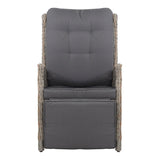 Furniture > Outdoor - Gardeon Sun lounge Setting Recliner Chair Outdoor Furniture Patio Wicker Sofa - Garden Yard