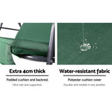 Furniture > Outdoor - Gardeon Swing Chair Hammock Outdoor Furniture Garden Canopy Bench Seat Green - Garden Yard