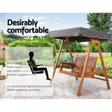 Furniture > Outdoor - Gardeon Swing Chair Wooden Garden Bench Canopy 2 Seater Outdoor Furniture - Garden Yard