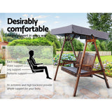 Furniture > Outdoor - Gardeon Swing Chair Wooden Garden Bench Canopy 2 Seater Outdoor Furniture - Garden Yard