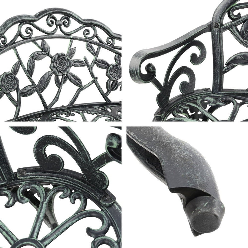 Furniture > Outdoor - Gardeon Victorian Garden Bench - Green - Garden Yard