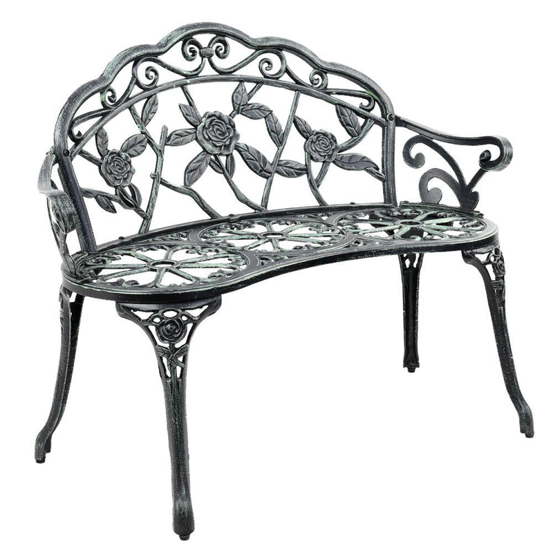 Furniture > Outdoor - Gardeon Victorian Garden Bench - Green - Garden Yard
