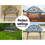 Furniture > Outdoor - Gardeon Victorian Garden Bench - Green - Garden Yard