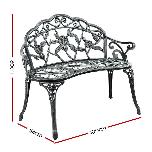Furniture > Outdoor - Gardeon Victorian Garden Bench - Green - Garden Yard