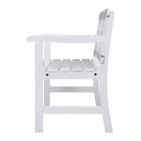 Furniture > Outdoor - Gardeon Wooden Garden Bench 2 Seat Patio Furniture Timber Outdoor Lounge Chair White - Garden Yard