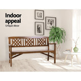 Furniture > Outdoor - Gardeon Wooden Garden Bench 3 Seat Patio Furniture Timber Outdoor Lounge Chair Natural - Garden Yard
