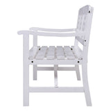 Furniture > Outdoor - Gardeon Wooden Garden Bench 3 Seat Patio Furniture Timber Outdoor Lounge Chair White - Garden Yard