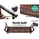 Furniture > Outdoor - Gardeon Wooden Garden Bench Chair Natural Outdoor Furniture Décor Patio Deck 3 Seater - Garden Yard