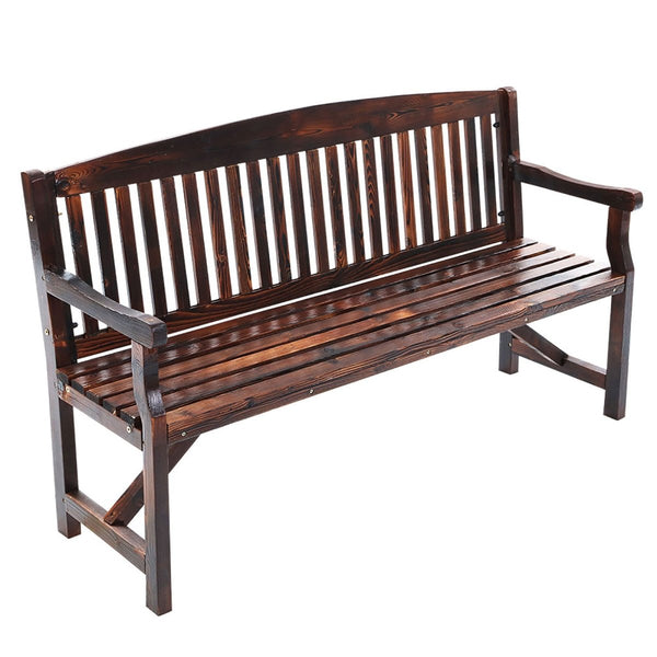 Furniture > Outdoor - Gardeon Wooden Garden Bench Chair Natural Outdoor Furniture Décor Patio Deck 3 Seater - Garden Yard