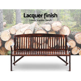 Furniture > Outdoor - Gardeon Wooden Garden Bench Chair Natural Outdoor Furniture Décor Patio Deck 3 Seater - Garden Yard