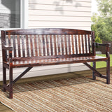 Furniture > Outdoor - Gardeon Wooden Garden Bench Chair Natural Outdoor Furniture Décor Patio Deck 3 Seater - Garden Yard