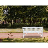 Furniture > Outdoor - Gardeon Wooden Garden Bench Chair Outdoor Furniture Patio Deck 3 Seater White - Garden Yard