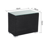 Furniture > Outdoor - Modular Outdoor Wicker Lounge Set - Garden Yard
