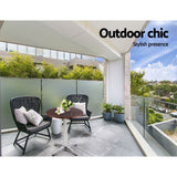 Furniture > Outdoor - Outdoor Bar Table Furniture Wooden Cafe Table Aluminium Adjustable Round Gardeon - Garden Yard