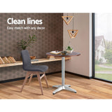 Furniture > Outdoor - Outdoor Bar Table Furniture Wooden Cafe Table Aluminium Adjustable Round Gardeon - Garden Yard