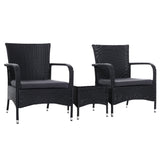 Furniture > Outdoor - Outdoor Furniture Patio Set Wicker Outdoor Conversation Set Chairs Table 3PCS - Garden Yard