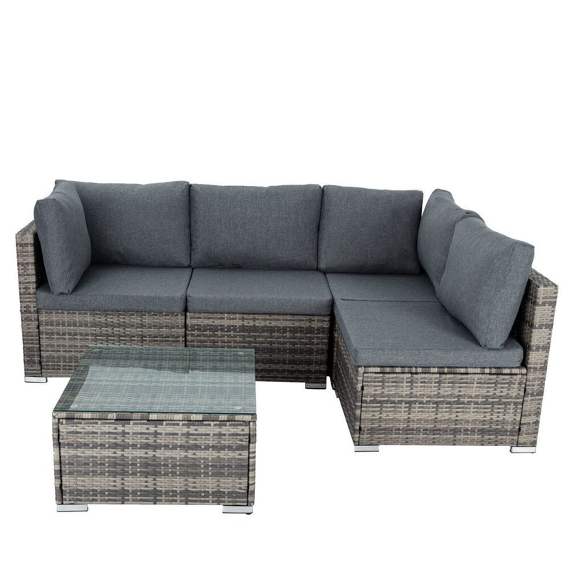 Furniture > Outdoor - Outdoor Modular Lounge Sofa Bondi - Grey - Garden Yard
