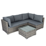 Furniture > Outdoor - Outdoor Modular Lounge Sofa Bondi - Grey - Garden Yard