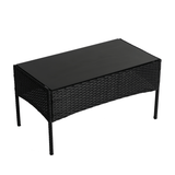 Furniture > Outdoor - Ville 4 - Seater PE Wicker Outdoor Lounge Sofa Set - Garden Yard