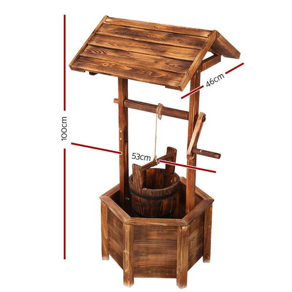 Home & Garden > DIY - Gardeon Wooden Wishing Well - Garden Yard