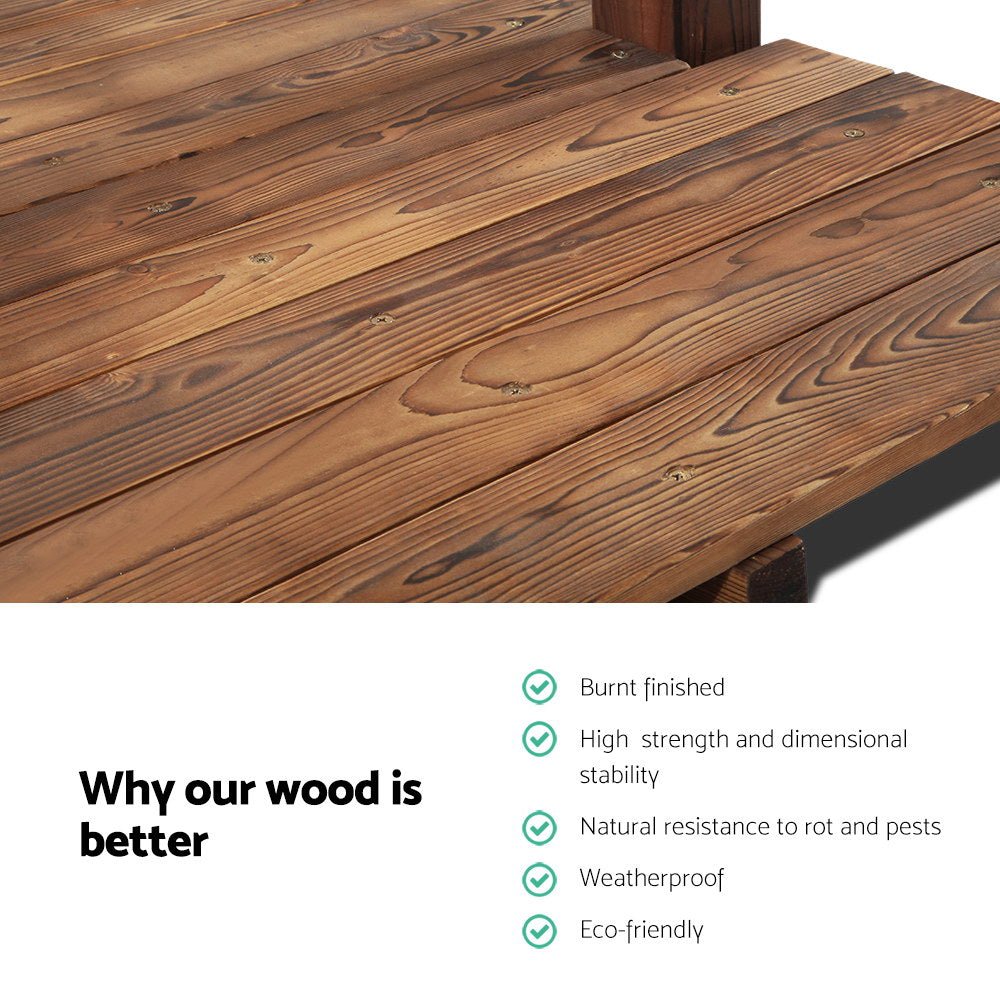 Home & Garden > DIY - Wooden Rustic Bridge 160cm - Garden Yard