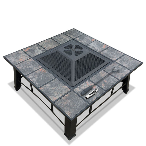 Home & Garden > Firepits - Fire Pit BBQ Grill Smoker Table Outdoor Garden Ice Pits Wood Firepit - Garden Yard Aus
