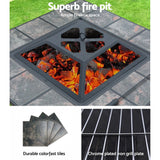 Home & Garden > Firepits - Fire Pit BBQ Grill Smoker Table Outdoor Garden Ice Pits Wood Firepit - Garden Yard Aus