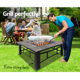 Home & Garden > Firepits - Fire Pit BBQ Grill Smoker Table Outdoor Garden Ice Pits Wood Firepit - Garden Yard Aus