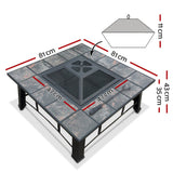 Home & Garden > Firepits - Fire Pit BBQ Grill Smoker Table Outdoor Garden Ice Pits Wood Firepit - Garden Yard Aus