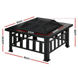 Home & Garden > Firepits - Fire Pit BBQ Table Grill Outdoor Garden Wood Burning Fireplace Stove - Garden Yard Aus