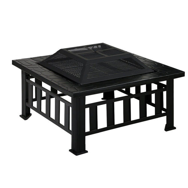 Home & Garden > Firepits - Fire Pit BBQ Table Grill Outdoor Garden Wood Burning Fireplace Stove - Garden Yard Aus