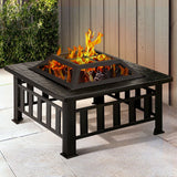 Home & Garden > Firepits - Fire Pit BBQ Table Grill Outdoor Garden Wood Burning Fireplace Stove - Garden Yard Aus