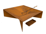 Home & Garden > Firepits - Firepit with Ash Tray with 0.11 Mild Steel" - Garden Yard Aus