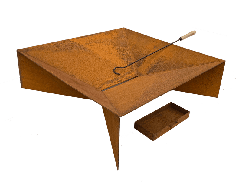 Home & Garden > Firepits - Firepit with Ash Tray with 0.11 Mild Steel" - Garden Yard Aus