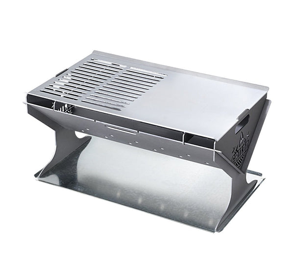 Home & Garden > Firepits - Grillz Fire Pit BBQ Outdoor Camping Portable Patio Heater Folding Packed Steel - Garden Yard Aus