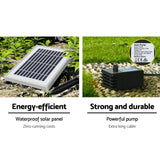 Home & Garden > Fountains - Gardeon Water Fountain Features Solar with LED Lights Outdoor Cascading 3 Tired - Garden Yard Aus