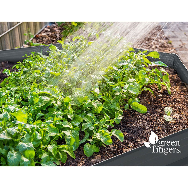 Home & Garden > Garden Beds - Green Fingers 2x Garden Bed 130x130x46cm Planter Box Raised Container Galvanised - Garden Yard