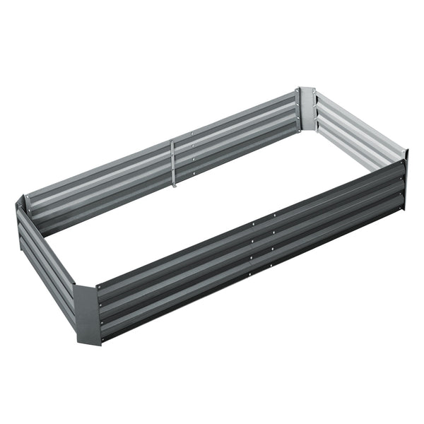 Home & Garden > Garden Beds - Green Fingers Garden Bed 180x90cm Planter Box Raised Container Galvanised Steel - Garden Yard