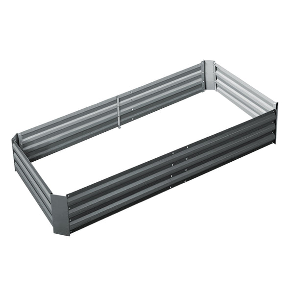 Home & Garden > Garden Beds - Green Fingers Garden Bed 210x90cm Planter Box Raised Container Galvanised Steel - Garden Yard